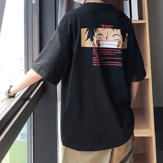 MAOKEI - Monkey D. Lufffy Fun Fashion T-shirt - 4000819065930-1-Asia Size S