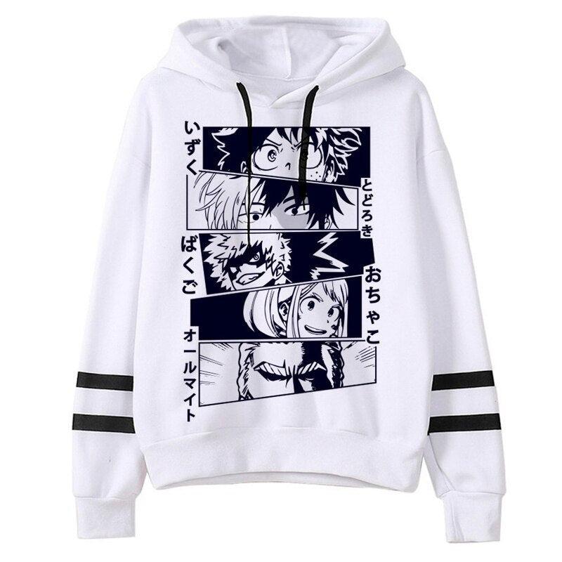 MAOKEI - My Hero Academia Black White Hoodie Style 2 - 1005001457384653-25580-XS
