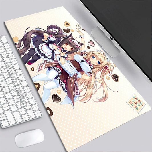 MAOKEI - Nekopara Carpet Gamer Keyboard Mat - 1005003724629048-2-Size 220x180x2 mm