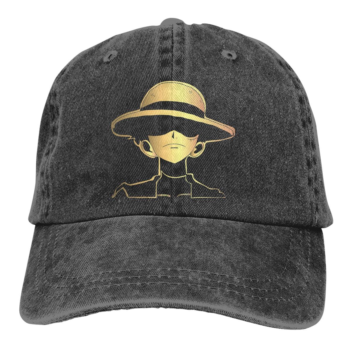 MAOKEI - One Piece Golden Luffy Cap - 1005004590011768-Black-One Size