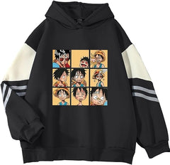 MAOKEI - One Piece Monkey D Luffy Cartoon Style Hoodie - B09V4ZJ9LX-4
