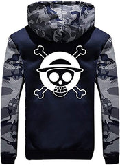 MAOKEI - One Piece Mugiwara Emblem War Style Hoodie - B0BMZFT9D3
