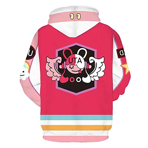 MAOKEI - One Piece RED Film UTA Special Emblem Epic Hoodie - B0BK3W8KXM