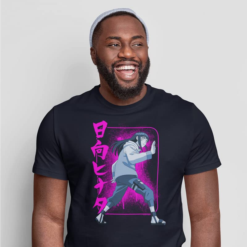 MAOKEI - Hinata Hyuga Pink Chakra Attack T-Shirt - B0B4M4QSF2