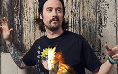 MAOKEI - Ripple Junction Naruto Shippuden Men's Short Sleeve T-Shirt Naruto Link Mode Bijuu Kurama 9 Tails Beast Chakra Small Black - B00JPPODPO