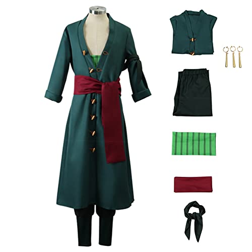 MAOKEI - Roronoa Zoro Wano Style 2 Cosplay Costume - B0BKZYWRTR