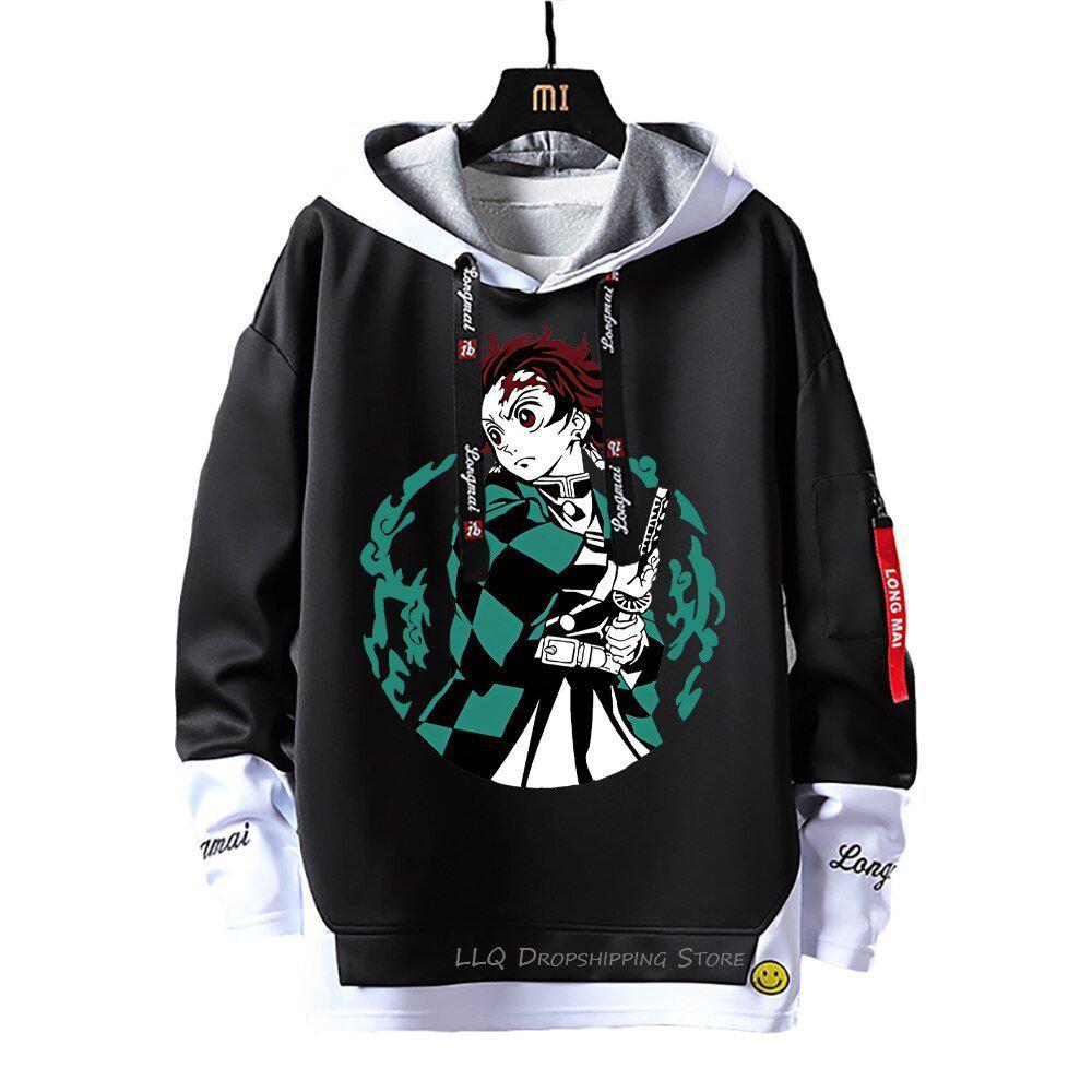 MAOKEI - Tanjiro Water Style Hoodie - 1005004939176267-black7-Asian Size M