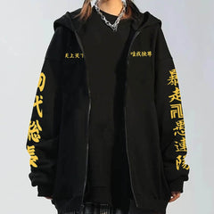 MAOKEI - Tokyo Revengers Mikey Toman Epic Hoodie - 1005003499959674-Gray-M