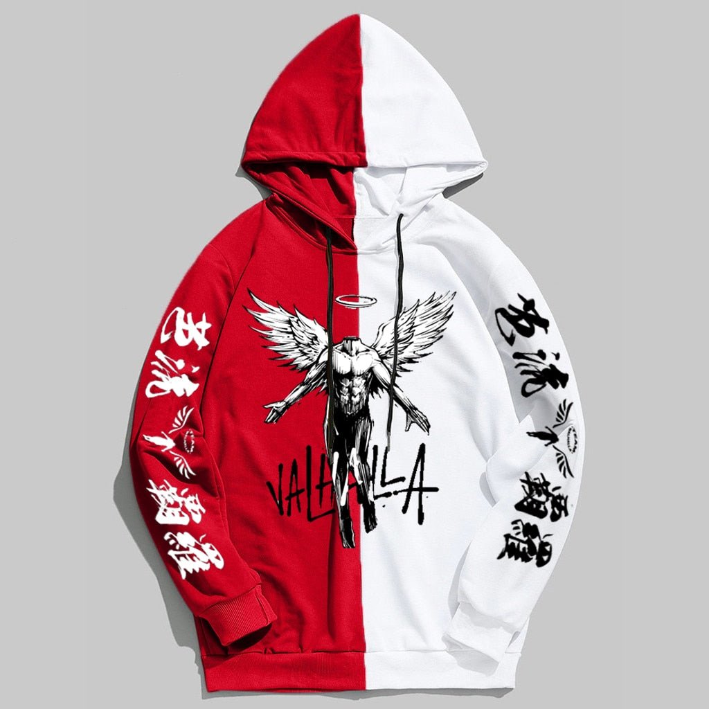 MAOKEI - Valhalla Gang Hoodie Vintage Style - 1005003884169037-YW-R237h-R133-R134-XXS