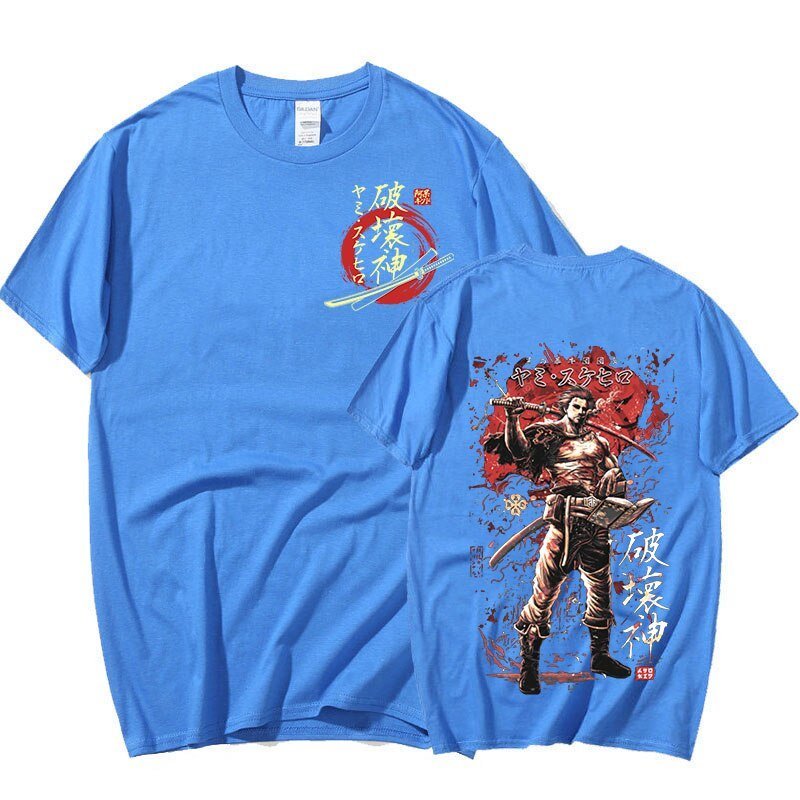 MAOKEI - Yami Badass Picture 3D Shirt - 1005004632201938-Sky blue-XS