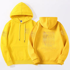 MAOKEI - 2022 Hot Attack On Titan Gold Hoodie - 1005004230082184-Black-S