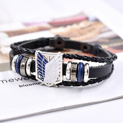 MAOKEI - Attack on Titan Bracelet Leather Style - 1005004082858706-1