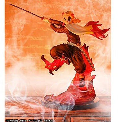 MAOKEI - Demon Slayer Kyojuro Rengoku Flame Jump Figure - B09RC7FZ6W