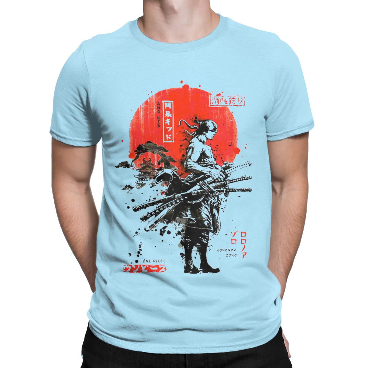 MAOKEI - Fashion Roronoa Zoro T-Shirt - 1005004069177890-Navy Blue-S