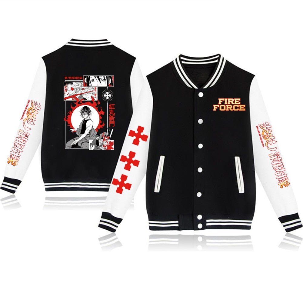 MAOKEI - Fire Force Anime Special Jacket - 1005004639063399-Black-XS