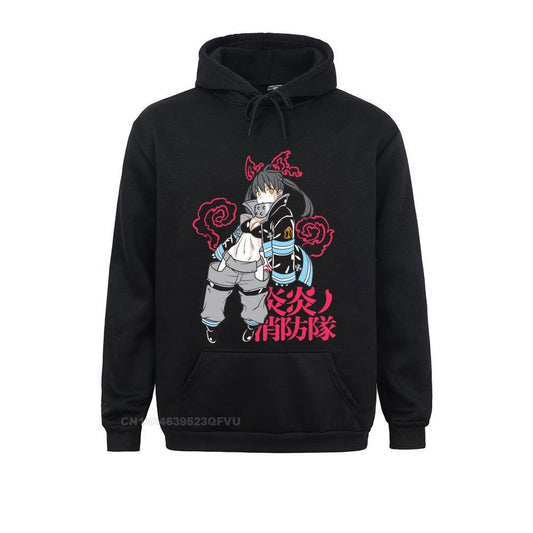 MAOKEI - Fire Force Tamaki Handcraft Style Hoodie - 1005003408240695-Black-S