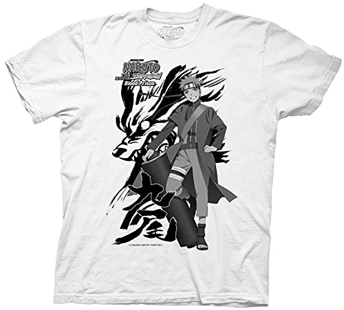 MAOKEI - Naruto Shippuden Naruto Sage Mode X Kyubi Shirt - B00U0IAYAS-5