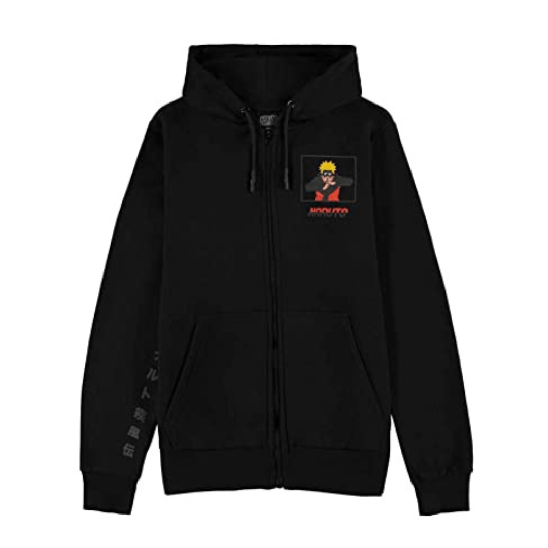 MAOKEI - Naruto Shippuden New Edition 2023 Black Hoodie - B09JP37FFH