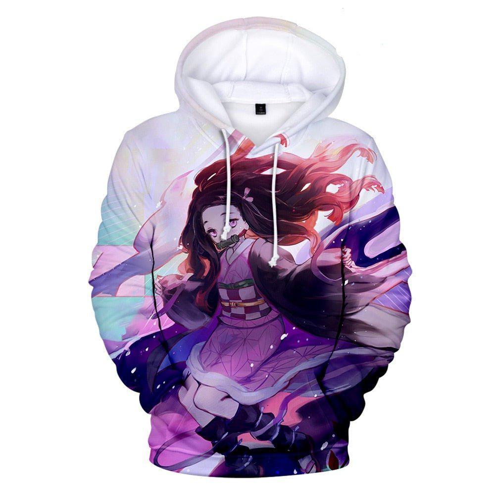 MAOKEI - Nezuko Flame 3D Hoodies - 1005002593858450-3D 2-XXS