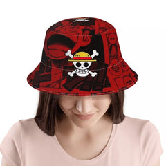 MAOKEI - One Piece Crew Bucket 3D Hat - 1005004356078647-White-One Size
