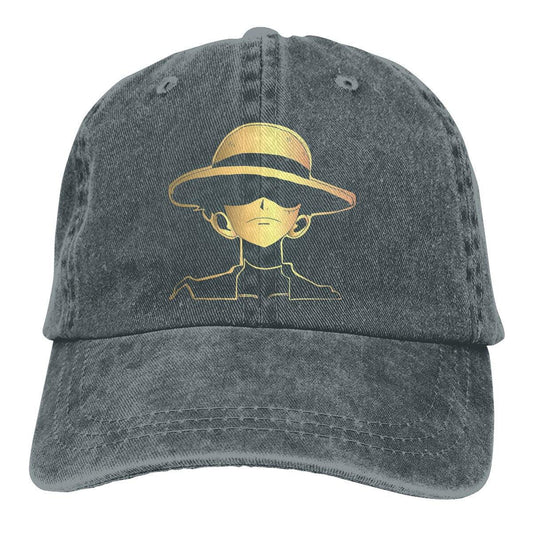 MAOKEI - One Piece Golden Luffy Cap - 1005004590011768-dark gray-One Size