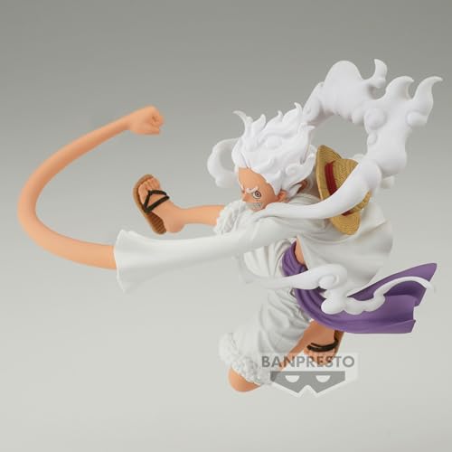 MAOKEI - One Piece Money D. Luffy Gear 5 Punch Style Figure - B0CDQGNWKB