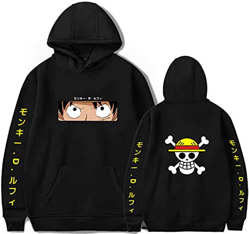 MAOKEI - One Piece Monkey D Luffy Eyes Hoodie Style 2 - B09MTJX68W