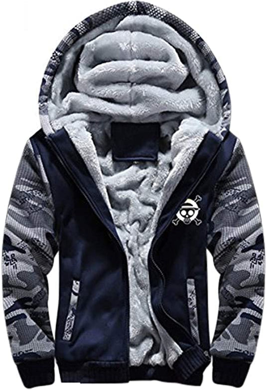 MAOKEI - One Piece Mugiwara Emblem War Style Hoodie - B0BMZFT9D3