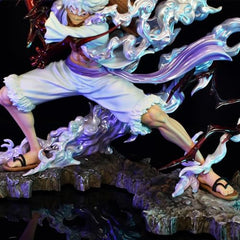 MAOKEI - One Piece Mugiwara Luffy Gear 5 Thunder Attack Style 1 Figure -