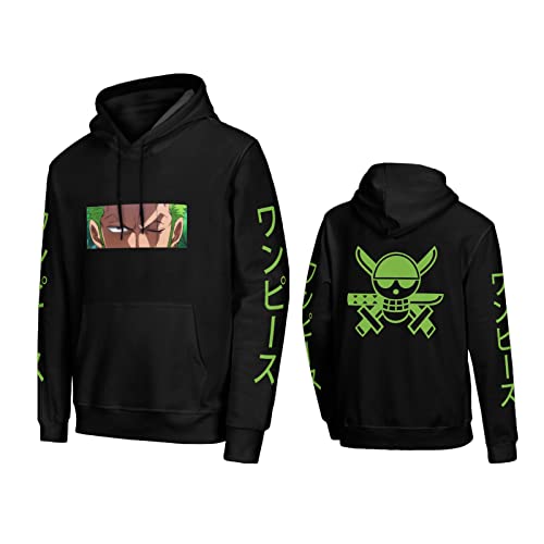 MAOKEI - One Piece Roronoa Zoro Special Emblem Hoodie Style 3 - B0CHY9FFN8