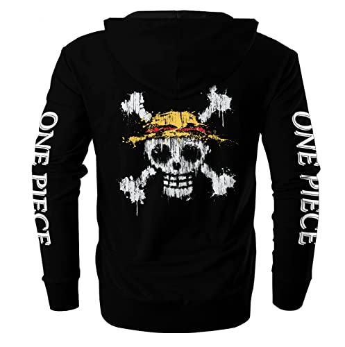 MAOKEI - One Piece Special Emblem Graffiti Art Hoodie Style 2 - B0CHY9MRJV