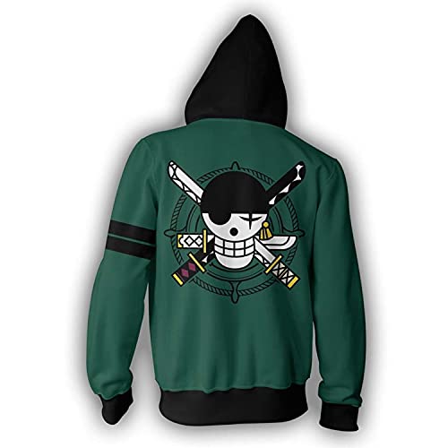 MAOKEI - One Piece Zoro Wano Costume Hoodie Style 1 - B09CH5HPBJ