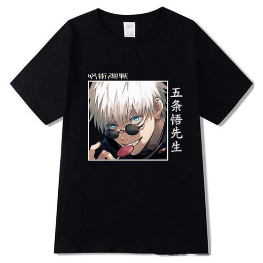 MAOKEI - Satoru Gojo Best Style T-Shirt - 1005002255196081-Black-XS